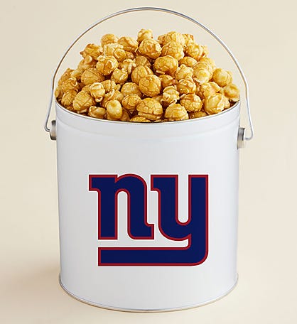 1 Gallon New York Giants - Caramel Popcorn Tin